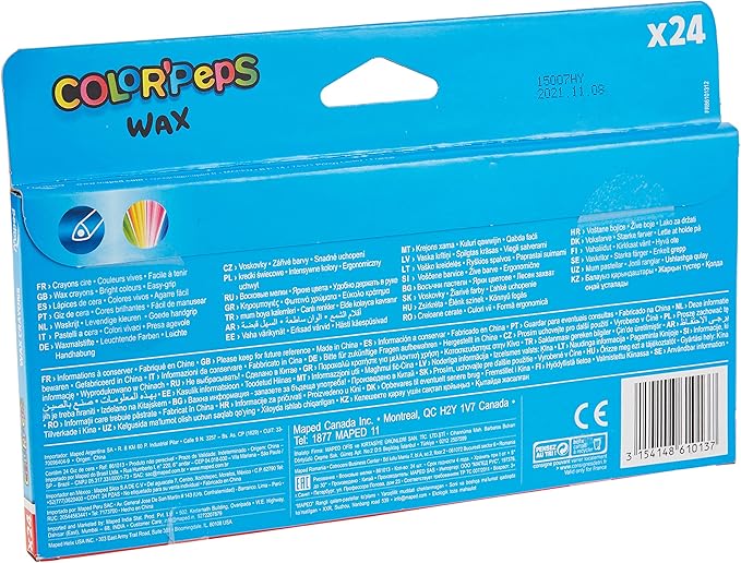 Maped Color Wax Crayons 24Pcs - Al Kabayel Discount CentreMaped Color Wax Crayons 24PcsCrayonsMAPEDAl Kabayel Discount Centre