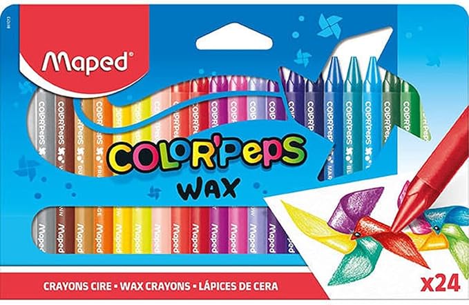 Maped Color Wax Crayons 24Pcs - Al Kabayel Discount CentreMaped Color Wax Crayons 24PcsCrayonsMAPEDAl Kabayel Discount Centre
