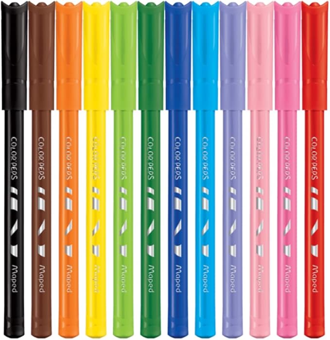 Maped Color'Peps Ocean Pens With Plastic Pouch Assorted Colours 12Pack - Al Kabayel Discount CentreMaped Color'Peps Ocean Pens With Plastic Pouch Assorted Colours 12PackColor PencilsMAPEDAl Kabayel Discount Centre