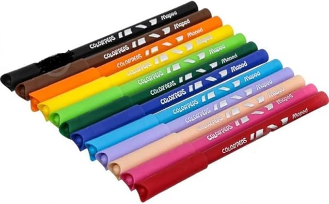 Maped Color'Peps Ocean Pens With Plastic Pouch Assorted Colours 12Pack - Al Kabayel Discount CentreMaped Color'Peps Ocean Pens With Plastic Pouch Assorted Colours 12PackColor PencilsMAPEDAl Kabayel Discount Centre
