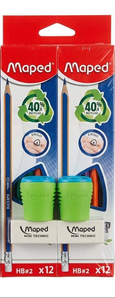 Maped HB Pencil Set with Sharpener & Eraser – 24 Pencils, Assorted Colors - Al Kabayel Discount CentreMaped HB Pencil Set with Sharpener & Eraser – 24 Pencils, Assorted ColorsPens, Pencils & MarkersMAPEDAl Kabayel Discount Centre