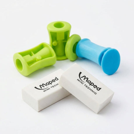 Maped Mini Technic Erasers & Sharpeners Set – 12 Erasers + 8 Sharpeners, Assorted Colors - Al Kabayel Discount CentreMaped Mini Technic Erasers & Sharpeners Set – 12 Erasers + 8 Sharpeners, Assorted ColorsErasers & SharpenersMAPEDAl Kabayel Discount Centre