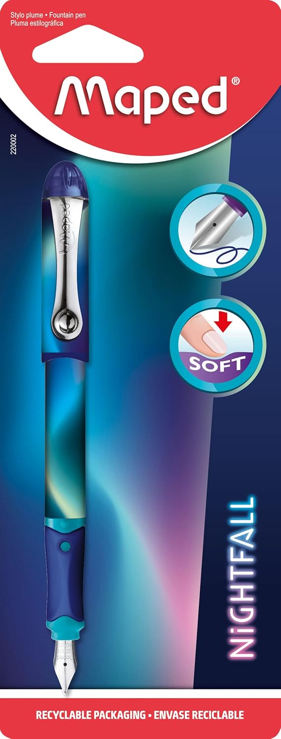 Maped Nightfall Stylo Plume Fountain Pen – Blue - Al Kabayel Discount CentreMaped Nightfall Stylo Plume Fountain Pen – BluePens, Pencils & MarkersMAPEDAl Kabayel Discount Centre