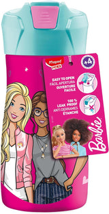 Maped Picnik Barbie Stainless Steel Drinking Bottle, Automatic Straw System, with Locking Button, Carry Handle, Official Barbie Licence - 430ML - Pink&Cyan - Al Kabayel Discount CentreMaped Picnik Barbie Stainless Steel Drinking Bottle, Automatic Straw System, with Locking Button, Carry Handle, Official Barbie Licence - 430ML - Pink&CyanWater BottleMAPEDAl Kabayel Discount Centre