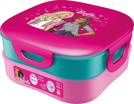 Maped Picnik Lunch Box Concept Kids Barbie 3 - in - 1 - Pink&Cyan - Al Kabayel Discount CentreMaped Picnik Lunch Box Concept Kids Barbie 3 - in - 1 - Pink&CyanLunch BoxMAPEDAl Kabayel Discount Centre