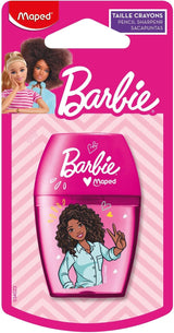 Maped Sharpener Barbie Shaker for 1 Pen Size Including Collection Box - for Thin Pencils Diameter - 8MM - Pink - Al Kabayel Discount CentreMaped Sharpener Barbie Shaker for 1 Pen Size Including Collection Box - for Thin Pencils Diameter - 8MM - PinkErasers & SharpenersMAPEDAl Kabayel Discount Centre