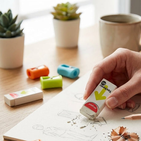 Maped Technic 9 Eraser with 4 Mini Pencil Sharpeners Assorted Colors - Al Kabayel Discount CentreMaped Technic 9 Eraser with 4 Mini Pencil Sharpeners Assorted ColorsErasers & SharpenersMAPEDAl Kabayel Discount Centre