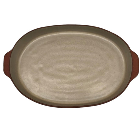 Maria Terracotta Oval Clay Baker Oven Microwave Dishwasher & Freezer Safe (Medium) 27cmX17cmX5cm - (FloralWhite&Clay) - Al Kabayel Discount CentreMaria Terracotta Oval Clay Baker Oven Microwave Dishwasher & Freezer Safe (Medium) 27cmX17cmX5cm - (FloralWhite&Clay)CookwareMARIAAl Kabayel Discount Centre