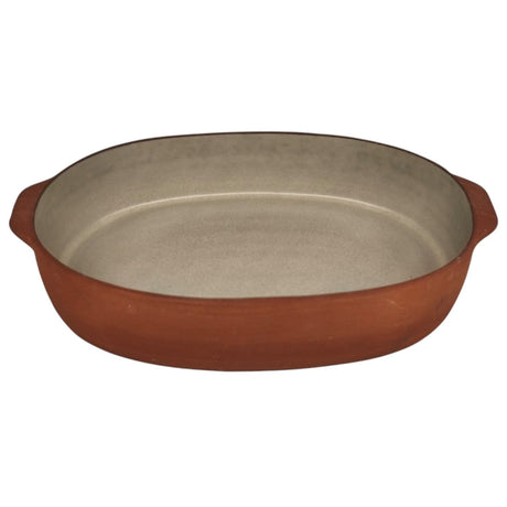 Maria Terracotta Oval Clay Baker Oven Microwave Dishwasher & Freezer Safe (Medium) 27cmX17cmX5cm - (FloralWhite&Clay) - Al Kabayel Discount CentreMaria Terracotta Oval Clay Baker Oven Microwave Dishwasher & Freezer Safe (Medium) 27cmX17cmX5cm - (FloralWhite&Clay)CookwareMARIAAl Kabayel Discount Centre