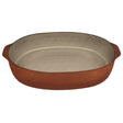 Maria Terracotta Oval Clay Baker Oven Microwave Dishwasher & Freezer Safe (Small) 22cmX13cmX5cm - (FloralWhite&Clay) - Al Kabayel Discount CentreMaria Terracotta Oval Clay Baker Oven Microwave Dishwasher & Freezer Safe (Small) 22cmX13cmX5cm - (FloralWhite&Clay)CookwareMARIAAl Kabayel Discount Centre
