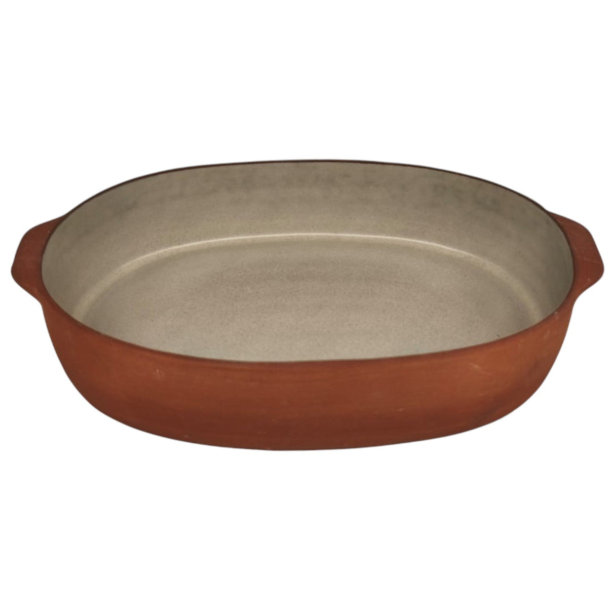 Maria Terracotta Oval Clay Baker Oven Microwave Dishwasher & Freezer Safe (Small) 22cmX13cmX5cm - (FloralWhite&Clay) - Al Kabayel Discount CentreMaria Terracotta Oval Clay Baker Oven Microwave Dishwasher & Freezer Safe (Small) 22cmX13cmX5cm - (FloralWhite&Clay)CookwareMARIAAl Kabayel Discount Centre