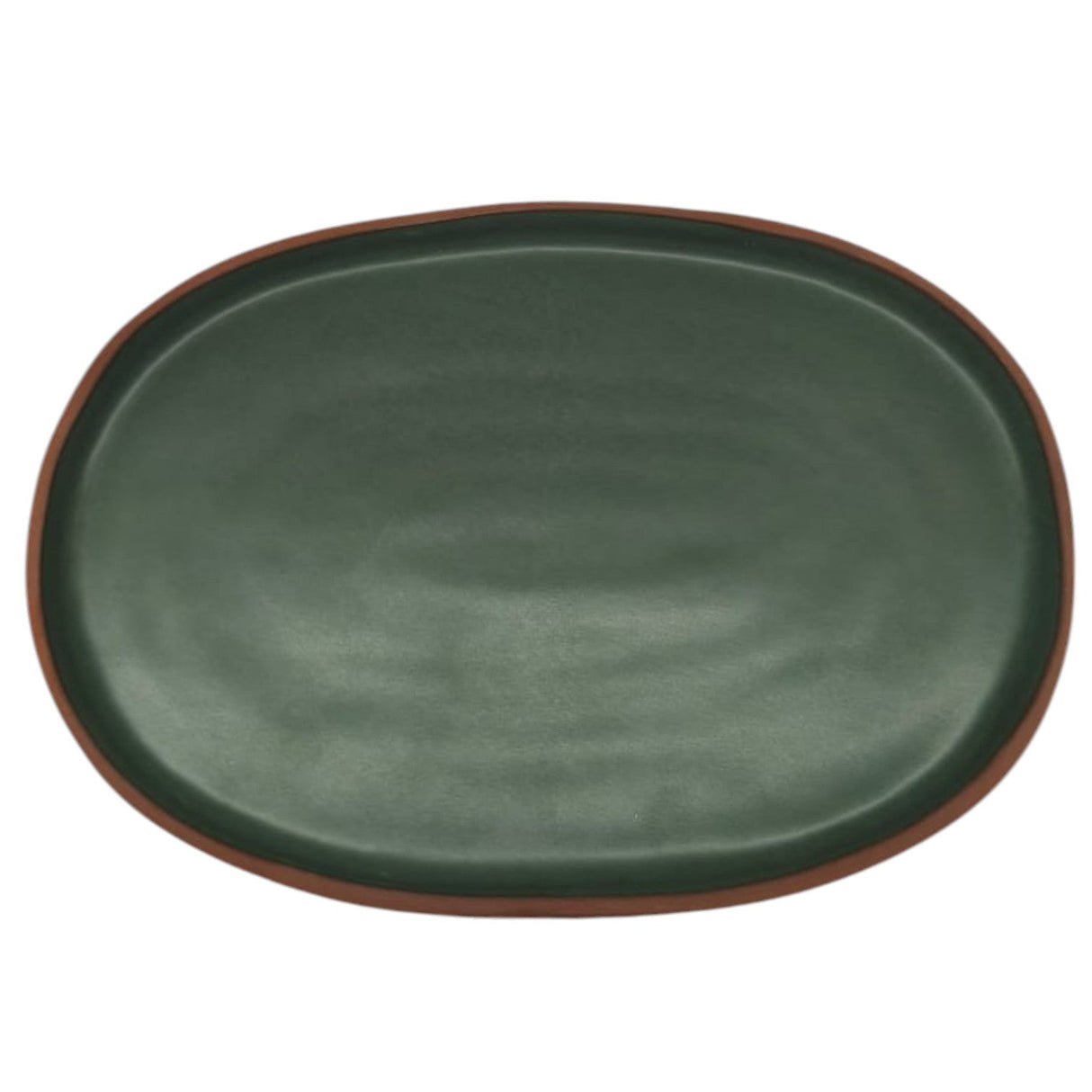 Maria Terracotta Oval Clay Tray - 24cmX17cmX2cm - Green&Clay - Al Kabayel Discount CentreMaria Terracotta Oval Clay Tray - 24cmX17cmX2cm - Green&ClayServing TraysMARIAAl Kabayel Discount Centre