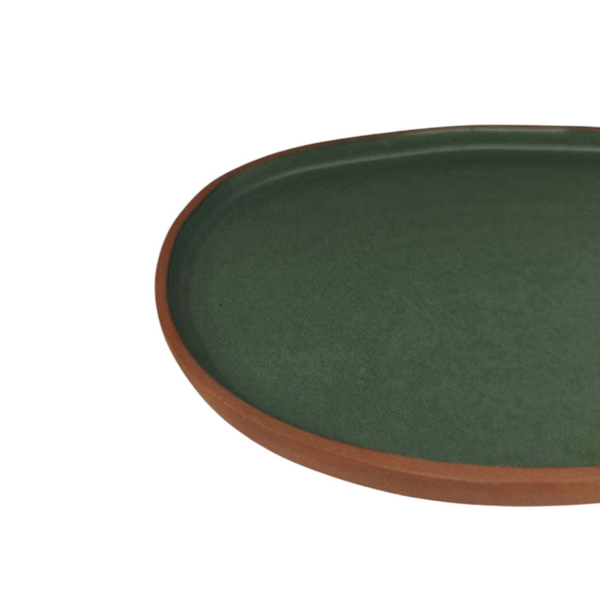 Maria Terracotta Oval Clay Tray - 24cmX17cmX2cm - Green&Clay - Al Kabayel Discount CentreMaria Terracotta Oval Clay Tray - 24cmX17cmX2cm - Green&ClayServing TraysMARIAAl Kabayel Discount Centre