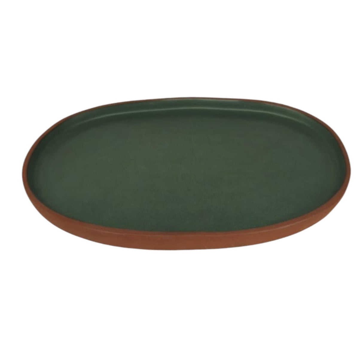 Maria Terracotta Oval Clay Tray - 24cmX17cmX2cm - Green&Clay - Al Kabayel Discount CentreMaria Terracotta Oval Clay Tray - 24cmX17cmX2cm - Green&ClayServing TraysMARIAAl Kabayel Discount Centre