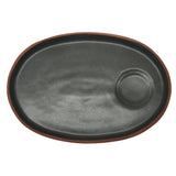 Maria Terracotta Oval Clay Tray Coffe Gourmand Saucer - 19cmX13cm - (Clay&Green) - Al Kabayel Discount CentreMaria Terracotta Oval Clay Tray Coffe Gourmand Saucer - 19cmX13cm - (Clay&Green)Serving TraysMARIAAl Kabayel Discount Centre