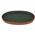 Maria Terracotta Oval Clay Tray Oven Microwave Dishwasher & Freezer Safe - 19cmX13cm - (Clay&Green) - Al Kabayel Discount CentreMaria Terracotta Oval Clay Tray Oven Microwave Dishwasher & Freezer Safe - 19cmX13cm - (Clay&Green)Serving TraysMARIAAl Kabayel Discount Centre