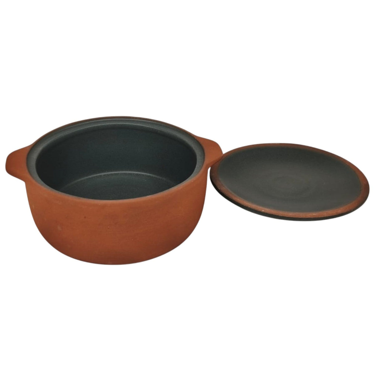 Maria Terracotta Round Clay Medium Casserole With Lid Traditional - 17cmX6cm(Green&Clay) - Al Kabayel Discount CentreMaria Terracotta Round Clay Medium Casserole With Lid Traditional - 17cmX6cm(Green&Clay)CasserolesMARIAAl Kabayel Discount Centre