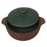 Maria Terracotta Round Clay Mini Casserole With Lid Traditional - 14cmX4cm(Green&Clay) - Al Kabayel Discount CentreMaria Terracotta Round Clay Mini Casserole With Lid Traditional - 14cmX4cm(Green&Clay)CasserolesMARIAAl Kabayel Discount Centre