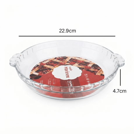 Marinex Glass Pie Dish 1.3L – 22.9 x 4.7 cm - Al Kabayel Discount CentreMarinex Glass Pie Dish 1.3L – 22.9 x 4.7 cmRoasting PansMARINEXAl Kabayel Discount Centre