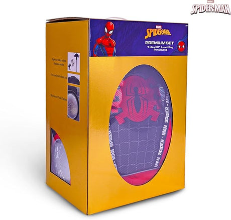 Marvel Spiderman Premium 3 - in - 1 School Set Includes 20" Trolley with Big Wheels, Lunch Bag, Pencil Case - Al Kabayel Discount CentreMarvel Spiderman Premium 3 - in - 1 School Set Includes 20" Trolley with Big Wheels, Lunch Bag, Pencil CaseSchool BagsMarvelAl Kabayel Discount Centre
