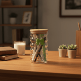 Mason Style Elegant Glass Storage Jar with Natural Bamboo Lid – 13.5 × 7 cm - Al Kabayel Discount CentreMason Style Elegant Glass Storage Jar with Natural Bamboo Lid – 13.5 × 7 cmJars & Food SaversMASONAl Kabayel Discount Centre