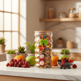 Mason Style Elegant Glass Storage Jar with Natural Bamboo Lid – 13.5 × 7 cm - Al Kabayel Discount CentreMason Style Elegant Glass Storage Jar with Natural Bamboo Lid – 13.5 × 7 cmJars & Food SaversMASONAl Kabayel Discount Centre
