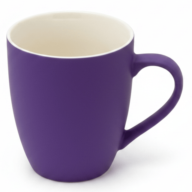 Matte Purple Ceramic Mug 400ml — Soft - Touch Finish with Cream Interior - Al Kabayel Discount CentreMatte Purple Ceramic Mug 400ml — Soft - Touch Finish with Cream InteriorMugsAKDCAl Kabayel Discount Centre