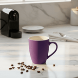 Matte Purple Ceramic Mug 400ml — Soft - Touch Finish with Cream Interior - Al Kabayel Discount CentreMatte Purple Ceramic Mug 400ml — Soft - Touch Finish with Cream InteriorMugsAKDCAl Kabayel Discount Centre