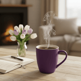 Matte Purple Ceramic Mug 400ml — Soft - Touch Finish with Cream Interior - Al Kabayel Discount CentreMatte Purple Ceramic Mug 400ml — Soft - Touch Finish with Cream InteriorMugsAKDCAl Kabayel Discount Centre