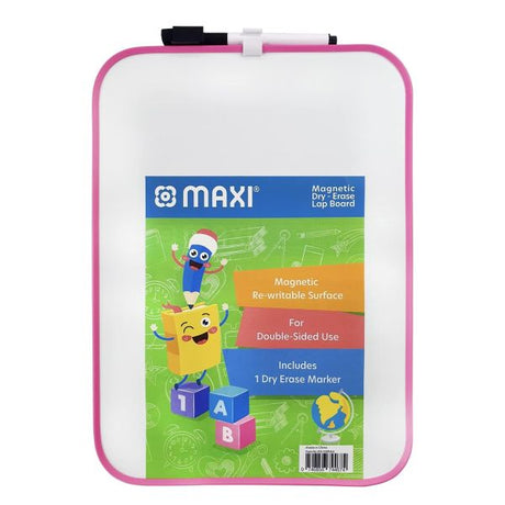 MAXI 2 Sided Pink Whiteboard A4 + 5Pc Colour Markers + 1Pc Dry Wipe Eraser - Al Kabayel Discount CentreMAXI 2 Sided Pink Whiteboard A4 + 5Pc Colour Markers + 1Pc Dry Wipe EraserNotebooks & Writing PadsMAXIAl Kabayel Discount Centre
