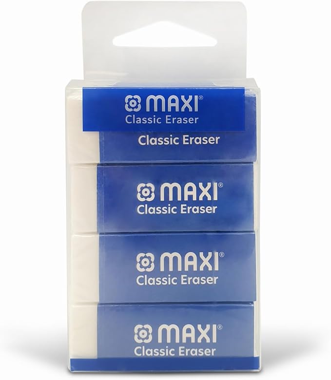 Maxi Classic Dust Free Eraser Medium 12Pc Pet Pack, For Erasing Performance For School, Office And Home - Al Kabayel Discount CentreMaxi Classic Dust Free Eraser Medium 12Pc Pet Pack, For Erasing Performance For School, Office And HomeErasers & SharpenersMAXIAl Kabayel Discount Centre