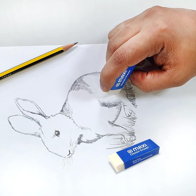Maxi Classic Dust Free Eraser Medium 12Pc Pet Pack, For Erasing Performance For School, Office And Home - Al Kabayel Discount CentreMaxi Classic Dust Free Eraser Medium 12Pc Pet Pack, For Erasing Performance For School, Office And HomeErasers & SharpenersMAXIAl Kabayel Discount Centre