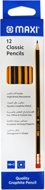Maxi Classic Pencils 12pc – HB2 Quality Graphite Pencils - Al Kabayel Discount CentreMaxi Classic Pencils 12pc – HB2 Quality Graphite PencilsPens, Pencils & MarkersMAXIAl Kabayel Discount Centre