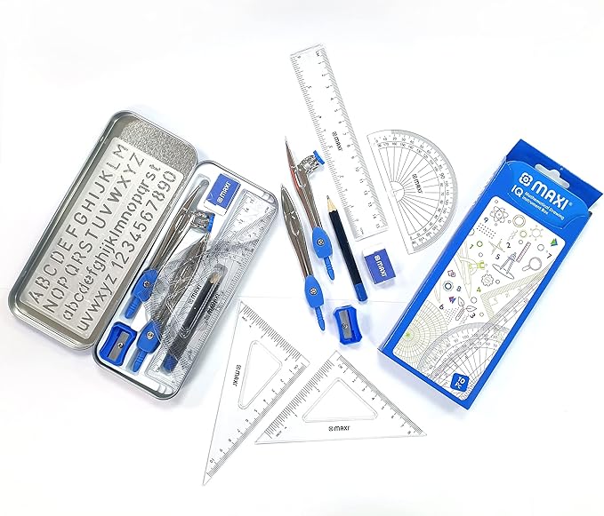 MAXI Geometry set + Graphite Pencil HB 12pcs + Scissors - Al Kabayel Discount CentreMAXI Geometry set + Graphite Pencil HB 12pcs + ScissorsRulers & Math SetsMAXIAl Kabayel Discount Centre