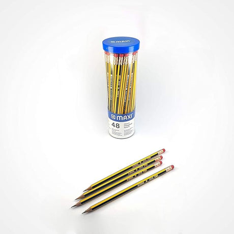 MAXI GRAPHITE PENCIL HB WITH ERASER TIP JAR OF 48PC - Al Kabayel Discount CentreMAXI GRAPHITE PENCIL HB WITH ERASER TIP JAR OF 48PCPens, Pencils & MarkersMAXIAl Kabayel Discount Centre