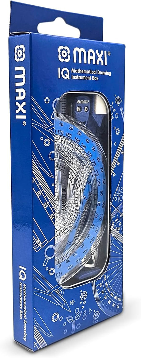 Maxi IQ Mathematical Geometry Instrument Box – 10 Piece Set - Al Kabayel Discount CentreMaxi IQ Mathematical Geometry Instrument Box – 10 Piece SetRulers & Math SetsMAXIAl Kabayel Discount Centre