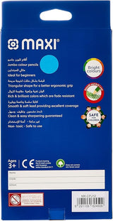 Maxi Jumbo Jumbo Ergonomic Triangular Coloured Pencils 12 Colour + Jumbo Sharpener In A Cardboard Box - Al Kabayel Discount CentreMaxi Jumbo Jumbo Ergonomic Triangular Coloured Pencils 12 Colour + Jumbo Sharpener In A Cardboard BoxColor PencilsMAXIAl Kabayel Discount Centre