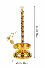 Maximan Golden Metal Paper Towel Holder | Twisted Crystal Top | 35×12cm - Al Kabayel Discount CentreMaximan Golden Metal Paper Towel Holder | Twisted Crystal Top | 35×12cmNapkin Holders & Tissue BoxMAXIMANAl Kabayel Discount Centre