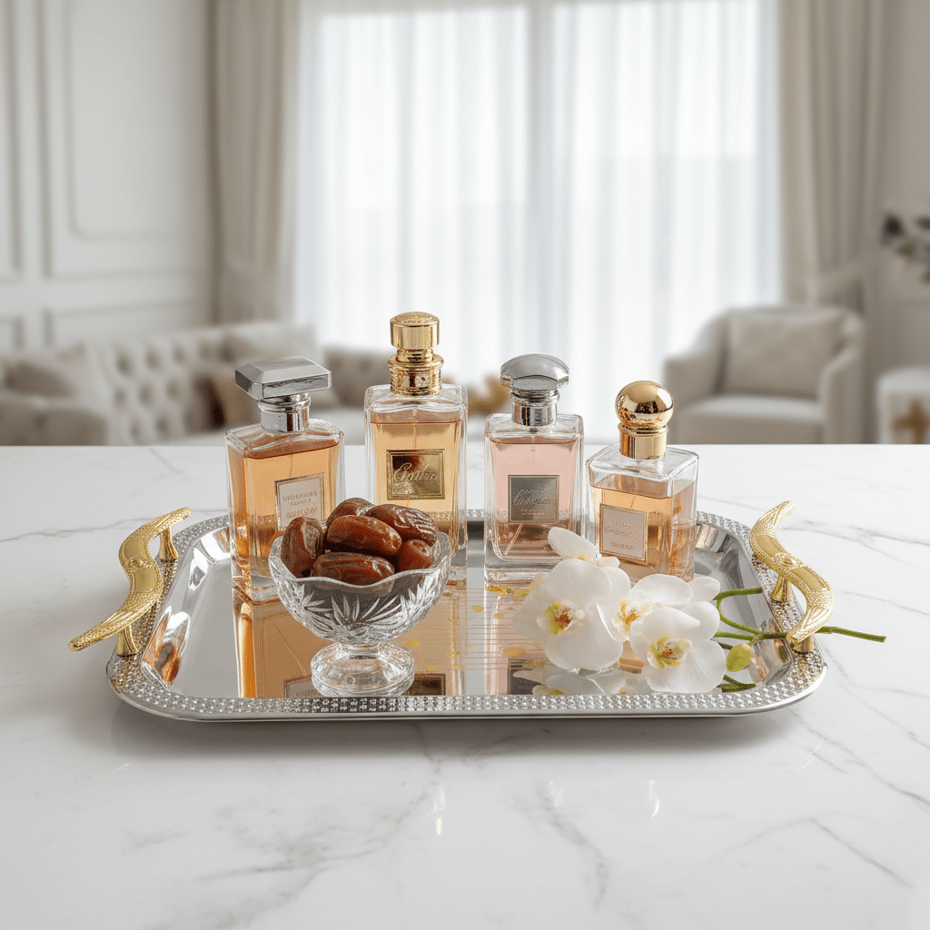 Maximan Luxury Silver & Gold Stainless Steel Serving Tray with Handles | 28.5 × 19 cm | - Al Kabayel Discount CentreMaximan Luxury Silver & Gold Stainless Steel Serving Tray with Handles | 28.5 × 19 cm |Serving TraysMAXIMANAl Kabayel Discount Centre