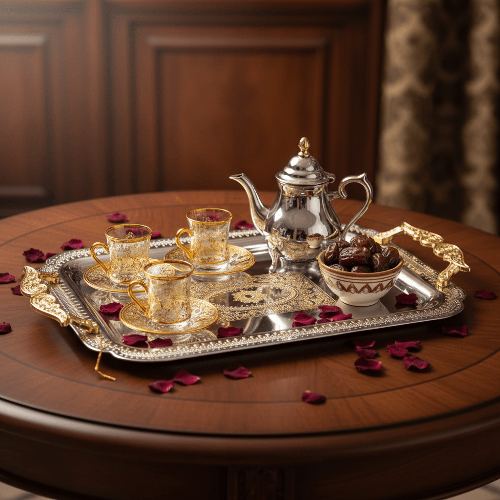 Maximan Luxury Silver & Gold Stainless Steel Serving Tray with Handles | 35.5 × 25 cm - Al Kabayel Discount CentreMaximan Luxury Silver & Gold Stainless Steel Serving Tray with Handles | 35.5 × 25 cmServing TraysMAXIMANAl Kabayel Discount Centre