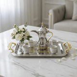 Maximan Luxury Silver & Gold Stainless Steel Serving Tray with Handles | 35.5 × 25 cm - Al Kabayel Discount CentreMaximan Luxury Silver & Gold Stainless Steel Serving Tray with Handles | 35.5 × 25 cmServing TraysMAXIMANAl Kabayel Discount Centre
