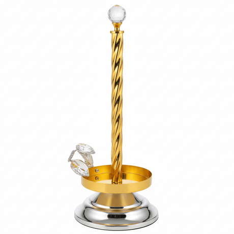 Maximan Premium Gold and Silver Metal Paper Holder with Stylish Dual - Tone Finish – 35 cm - Al Kabayel Discount CentreMaximan Premium Gold and Silver Metal Paper Holder with Stylish Dual - Tone Finish – 35 cmOrganizers & AccessoriesMAXIMANAl Kabayel Discount Centre