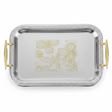 Maximan Premium Silver & Gold Stainless Steel Serving Tray with Handles — 40×29 cm - Al Kabayel Discount CentreMaximan Premium Silver & Gold Stainless Steel Serving Tray with Handles — 40×29 cmServing TraysMAXIMANAl Kabayel Discount Centre