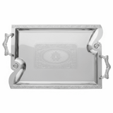 Maximan Silver Stainless Steel Serving Tray | 48 × 34.5 cm | Premium Engraved Design with Handles - Al Kabayel Discount CentreMaximan Silver Stainless Steel Serving Tray | 48 × 34.5 cm | Premium Engraved Design with HandlesServing TraysMAXIMANAl Kabayel Discount Centre