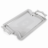 Maximan Silver Stainless Steel Serving Tray with Handles | 33.5 × 23.5 cm | Ornate Engraved Design - Al Kabayel Discount CentreMaximan Silver Stainless Steel Serving Tray with Handles | 33.5 × 23.5 cm | Ornate Engraved DesignServing TraysMAXIMANAl Kabayel Discount Centre