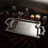 Maximan Silver Stainless Steel Serving Tray with Handles | 33.5 × 23.5 cm | Ornate Engraved Design - Al Kabayel Discount CentreMaximan Silver Stainless Steel Serving Tray with Handles | 33.5 × 23.5 cm | Ornate Engraved DesignServing TraysMAXIMANAl Kabayel Discount Centre