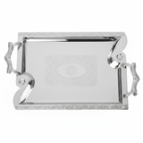 Maximan Silver Stainless Steel Serving Tray with Handles — 40×29cm - Al Kabayel Discount CentreMaximan Silver Stainless Steel Serving Tray with Handles — 40×29cmServing TraysMAXIMANAl Kabayel Discount Centre