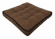 MaximHome Luxury Velour Square Cushion with Black Contrast Border – Dark Brown Plush Decorative Pillow, 40×40×7 cm - Al Kabayel Discount CentreMaximHome Luxury Velour Square Cushion with Black Contrast Border – Dark Brown Plush Decorative Pillow, 40×40×7 cmFloor Pillows & CushionsMAXIHOMEAl Kabayel Discount Centre