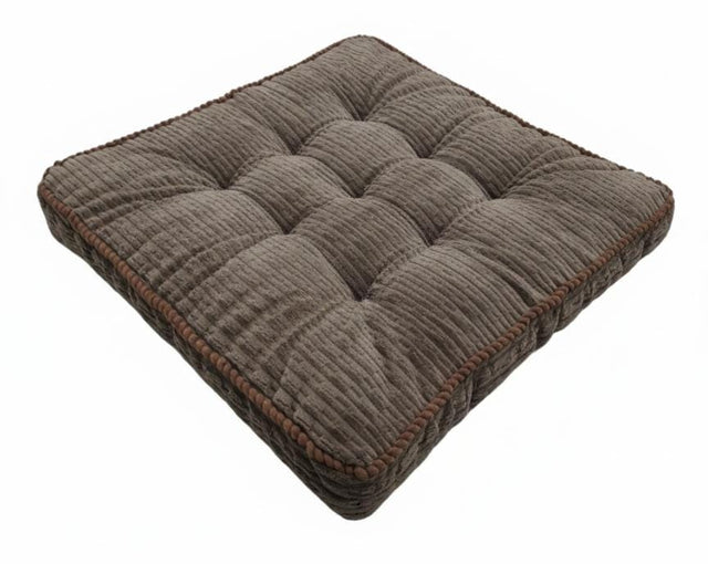 MaximHome Premium Velour Fabric Square Cushion with Matching Brown Border – Rich Brown Decorative Throw Pillow, 40×40×7 cm - Al Kabayel Discount CentreMaximHome Premium Velour Fabric Square Cushion with Matching Brown Border – Rich Brown Decorative Throw Pillow, 40×40×7 cmFloor Pillows & CushionsMAXIHOMEAl Kabayel Discount Centre