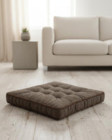 MaximHome Premium Velour Fabric Square Cushion with Matching Brown Border – Rich Brown Decorative Throw Pillow, 40×40×7 cm - Al Kabayel Discount CentreMaximHome Premium Velour Fabric Square Cushion with Matching Brown Border – Rich Brown Decorative Throw Pillow, 40×40×7 cmFloor Pillows & CushionsMAXIHOMEAl Kabayel Discount Centre